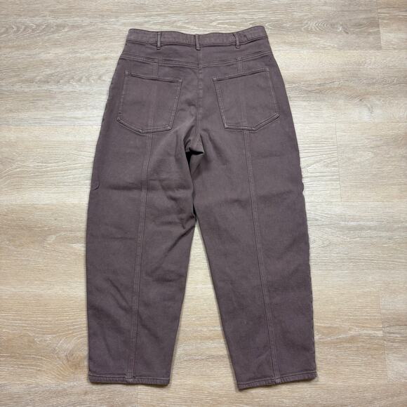 Artizia Wilfred Free Utility High Rise Barrel Jeans Women’s 12 Color Brown - Picture 5 of 6